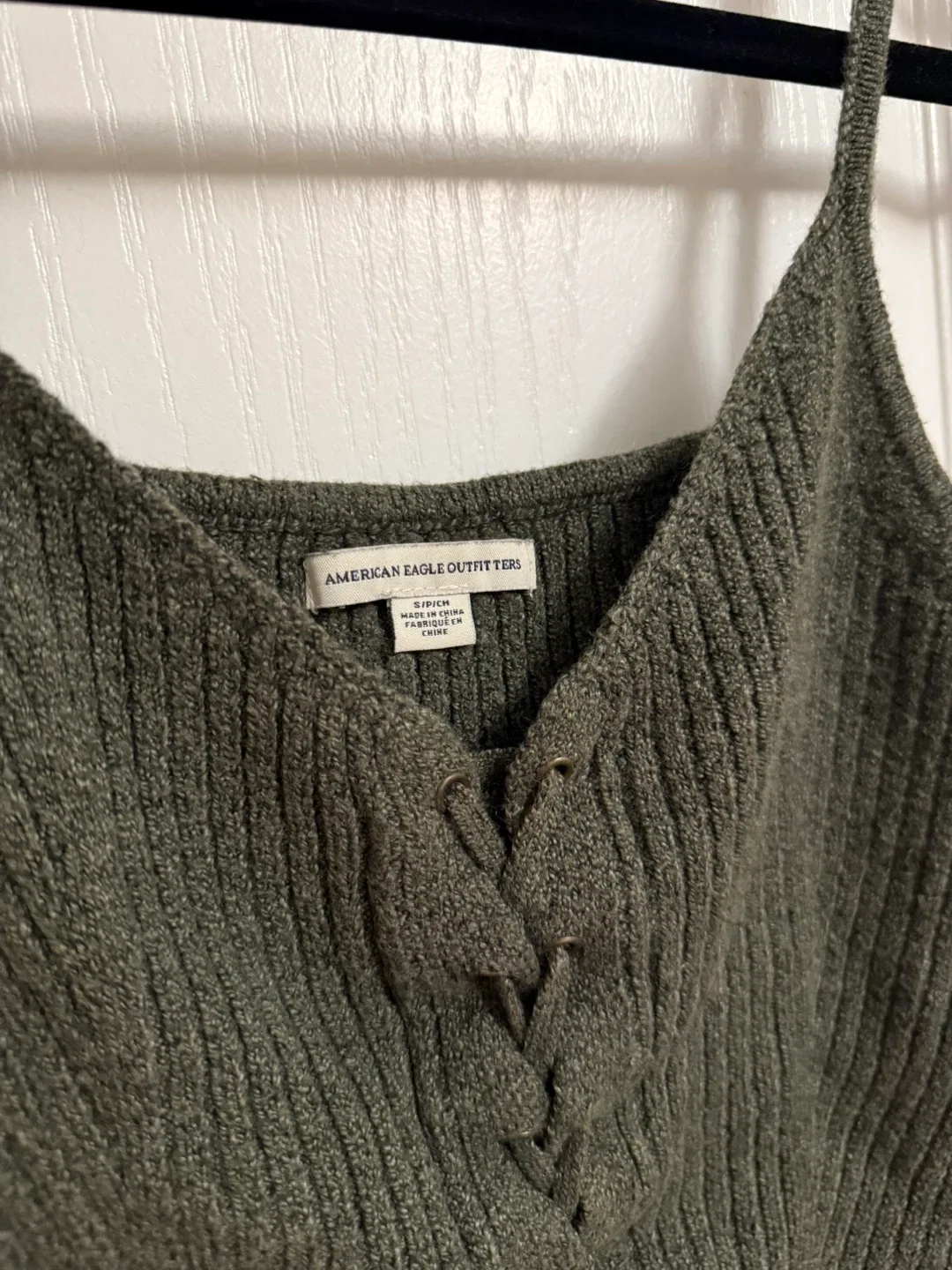 American Eagle Outfitters Green Tank Top - Size S image indicator(3)