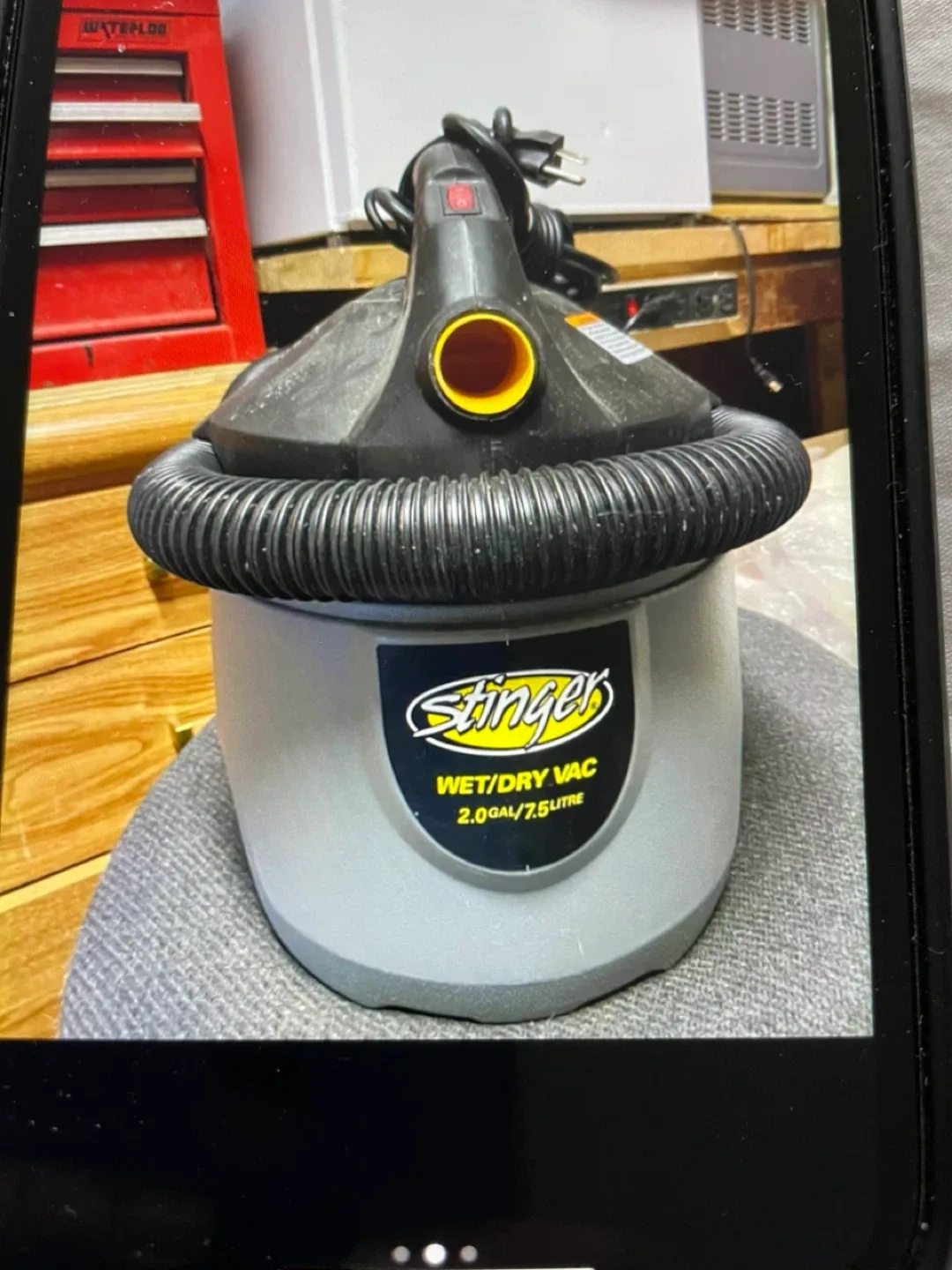 Stinger 2.0 Gal Wet/Dry Vac image indicator(3)