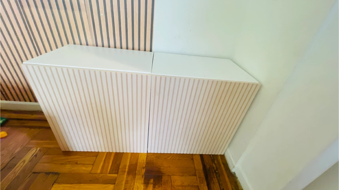 White Storage Cabinet ( Moving Out)