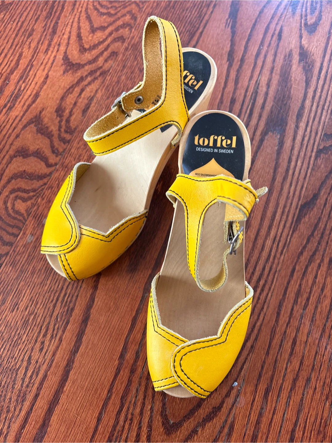 Toffel Yellow Clog Heels - EU Size 36