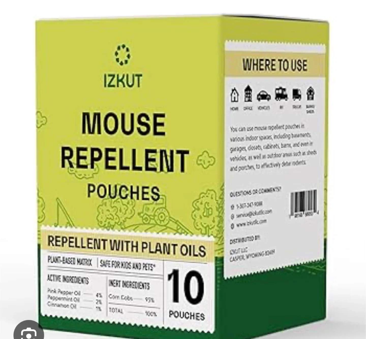 IZKUT Mouse Repellent Pouches (10) thumbnail