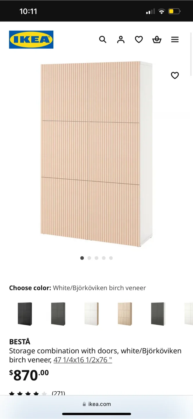 White Storage Cabinet ( Moving Out) image indicator(9)