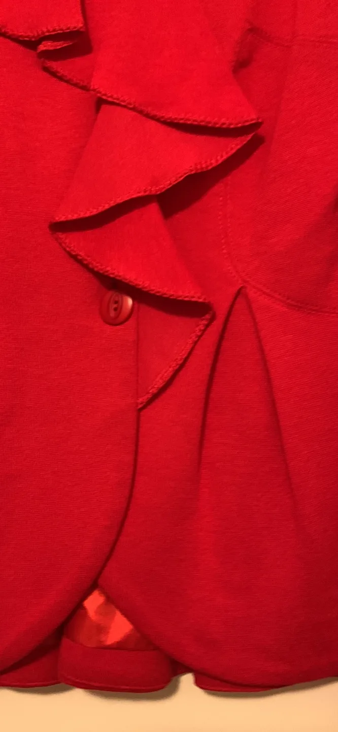 Yoana Baraschi Red Ruffle Jacket image indicator(3)