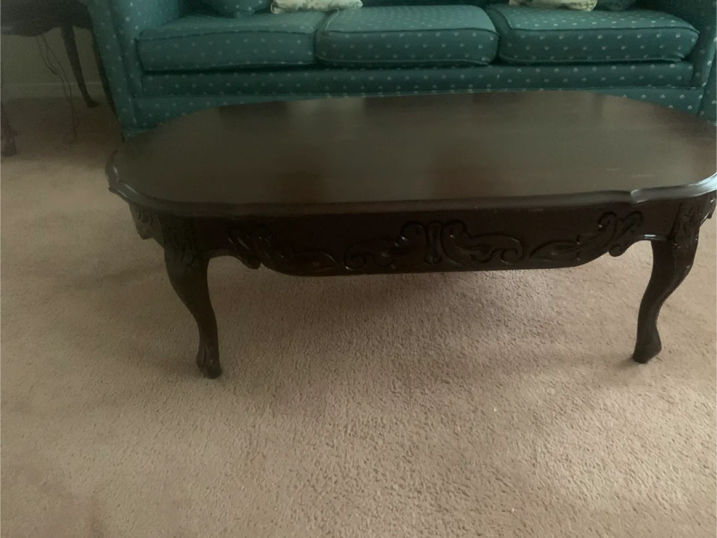 Dark Wood Coffee Table