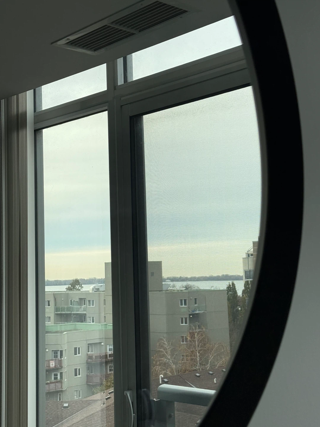 Round Black Framed Mirror - photo 2