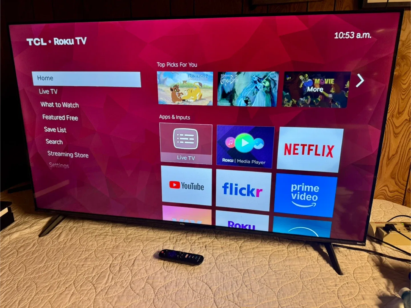 43” TCL 4K Smart Roku TV