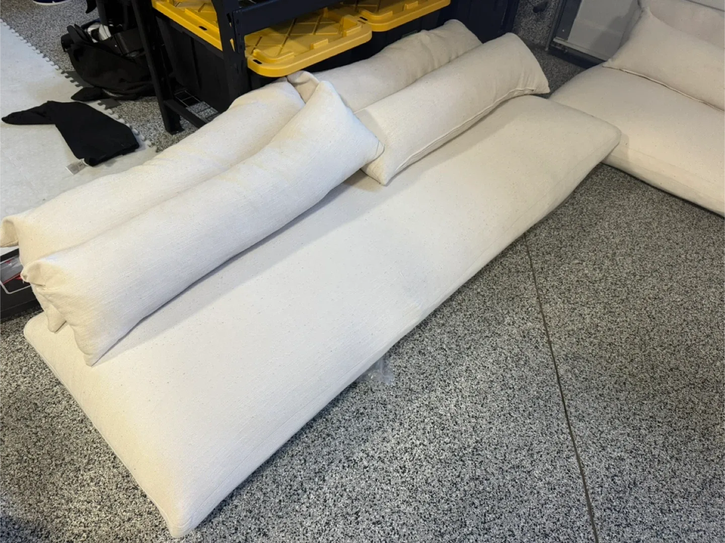 Crate & Barrel patio cushions for two couches image indicator(4)