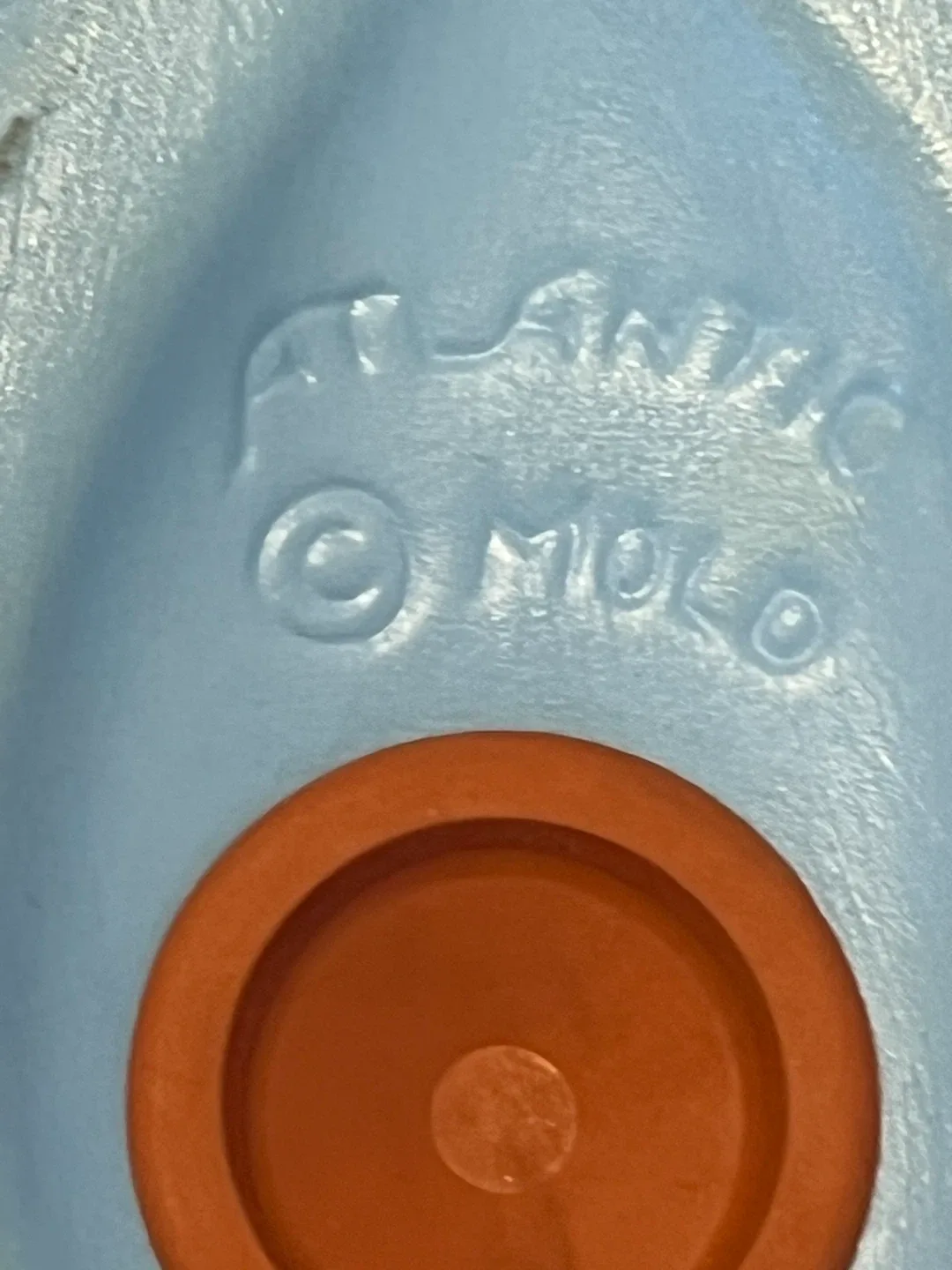 Vintage Atlantic Mold Ceramic Hippie Flower Whale Coin Bank image indicator(4)