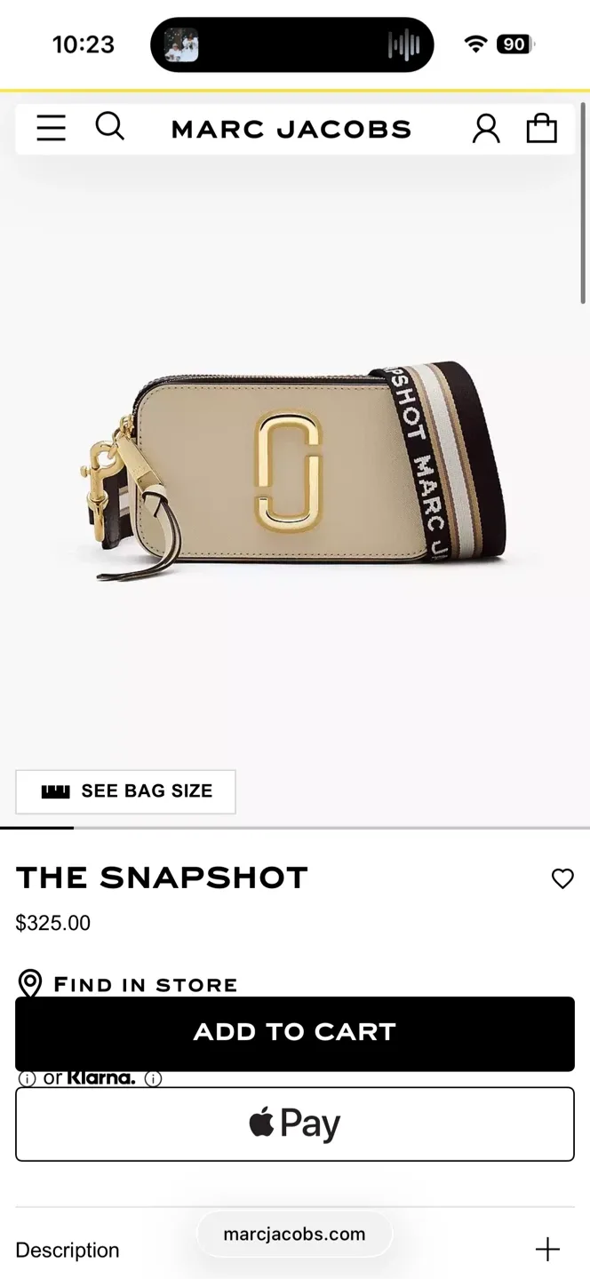 Marc Jacobs Snapshot Camera Bag image indicator(7)