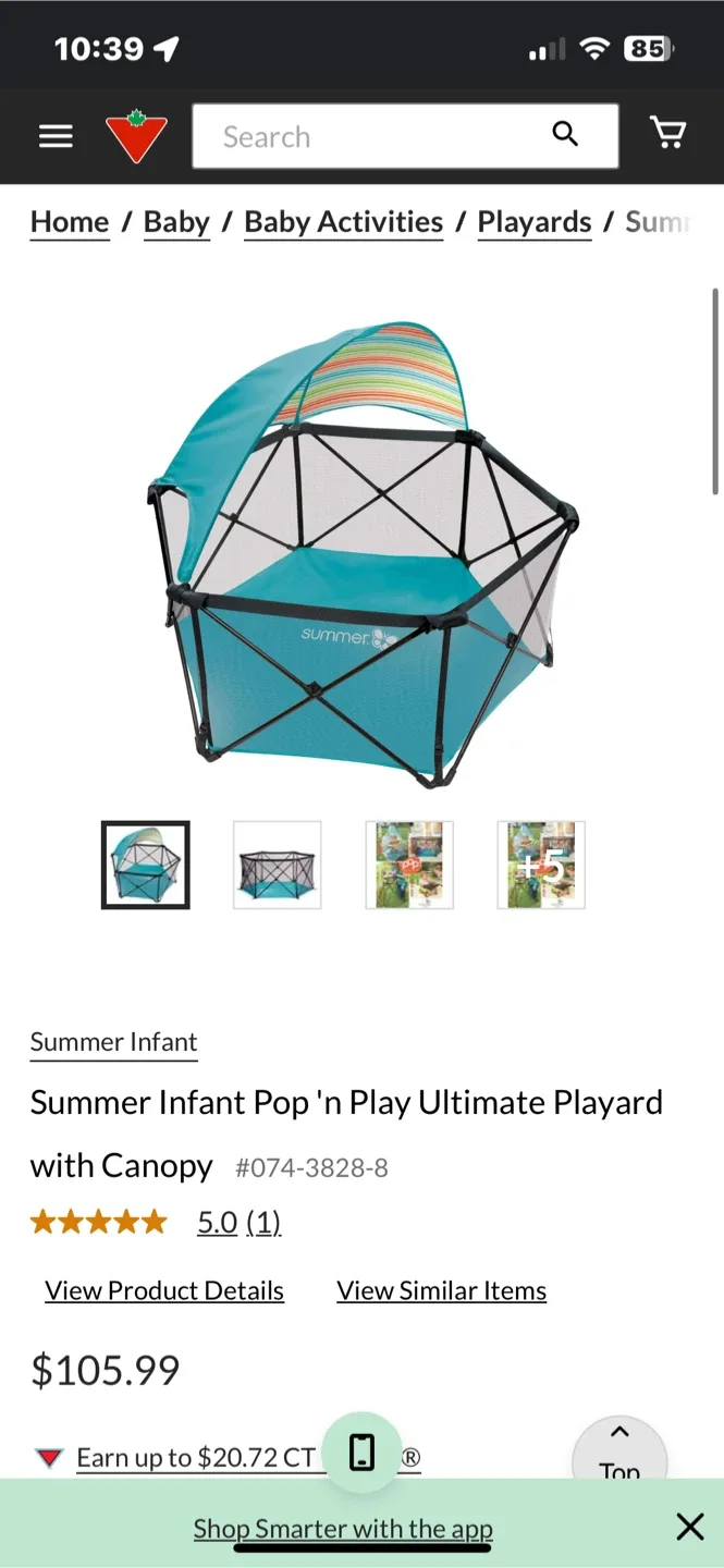 Summer Infant Pop 'n Play Ultimate Playard with Canopy image indicator(2)