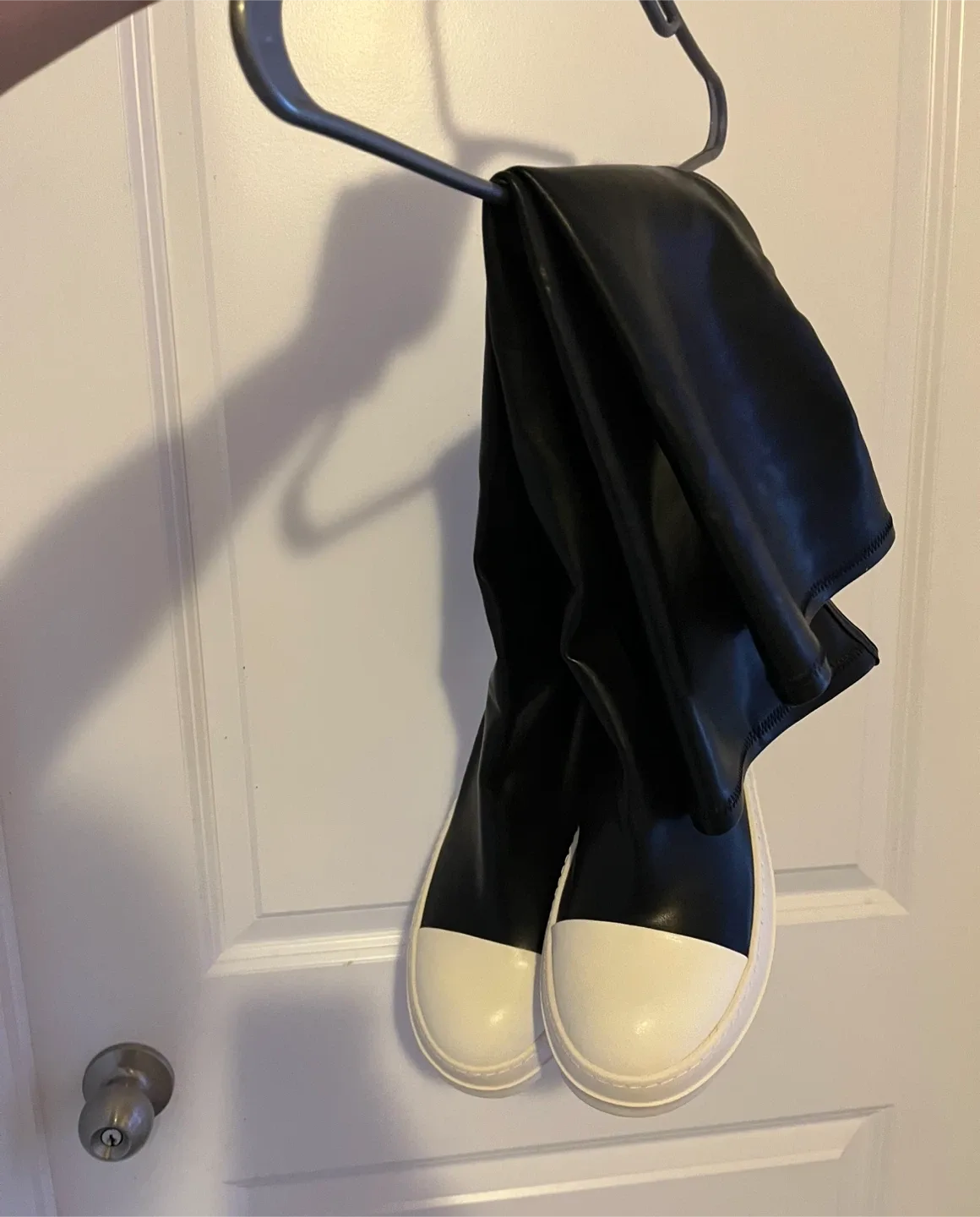 Rick Owens Black & White Boots