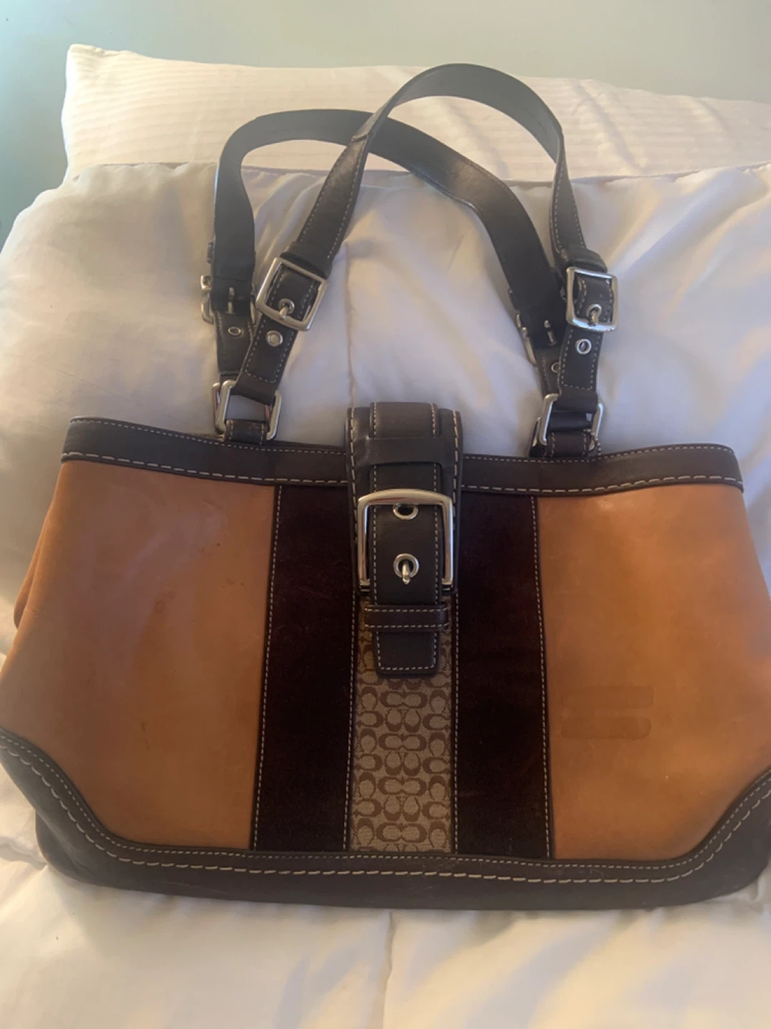 Coach Brown Leather Tote Bag