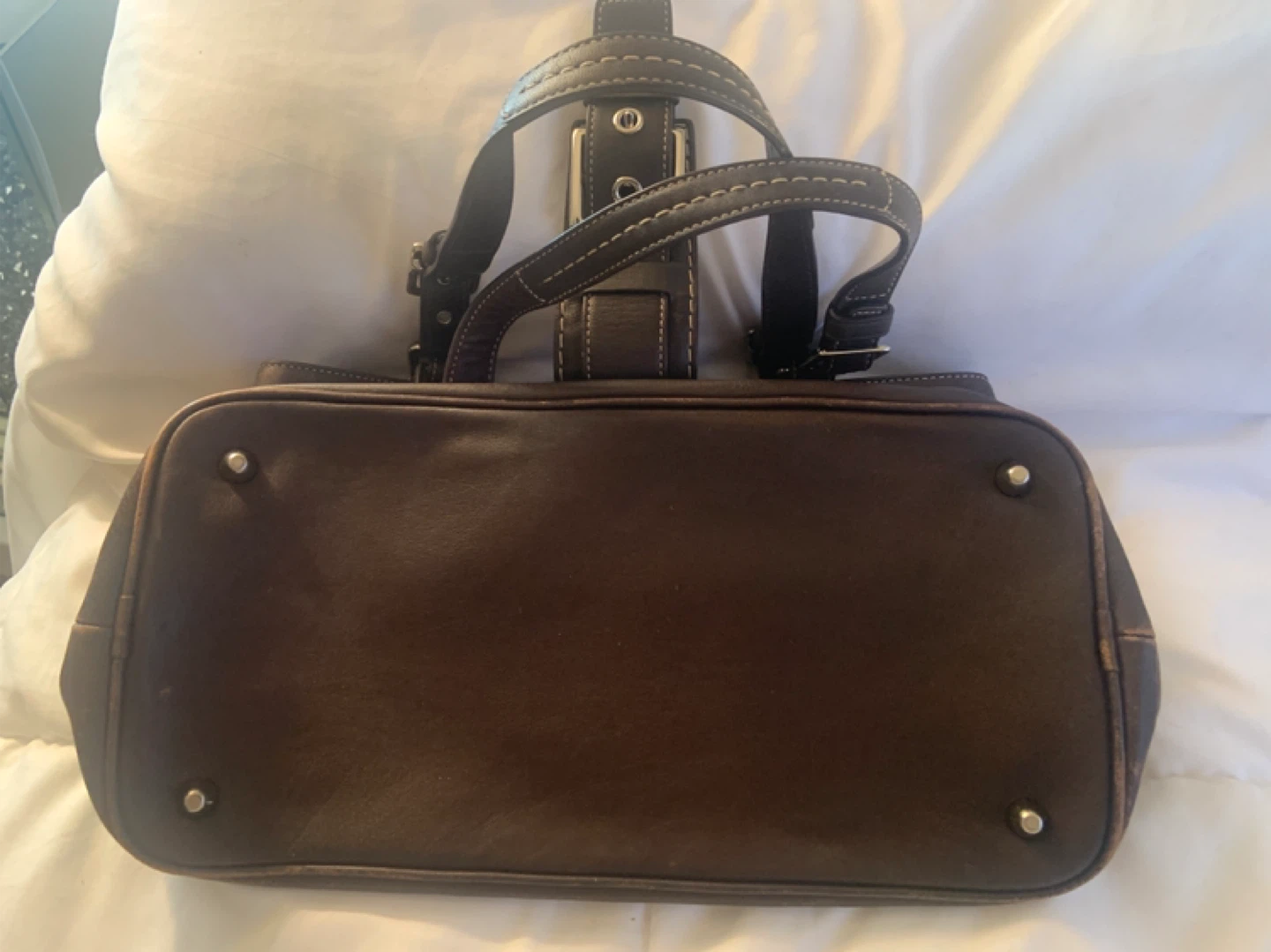 Coach Brown Leather Tote Bag - photo 3