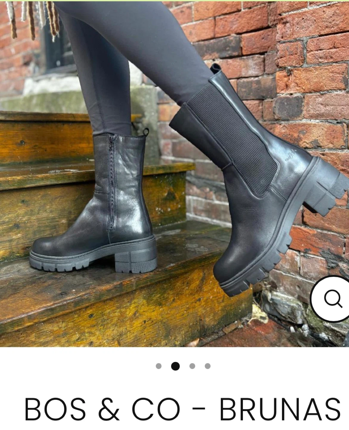 Black Leather Chelsea Boots - 41 EU