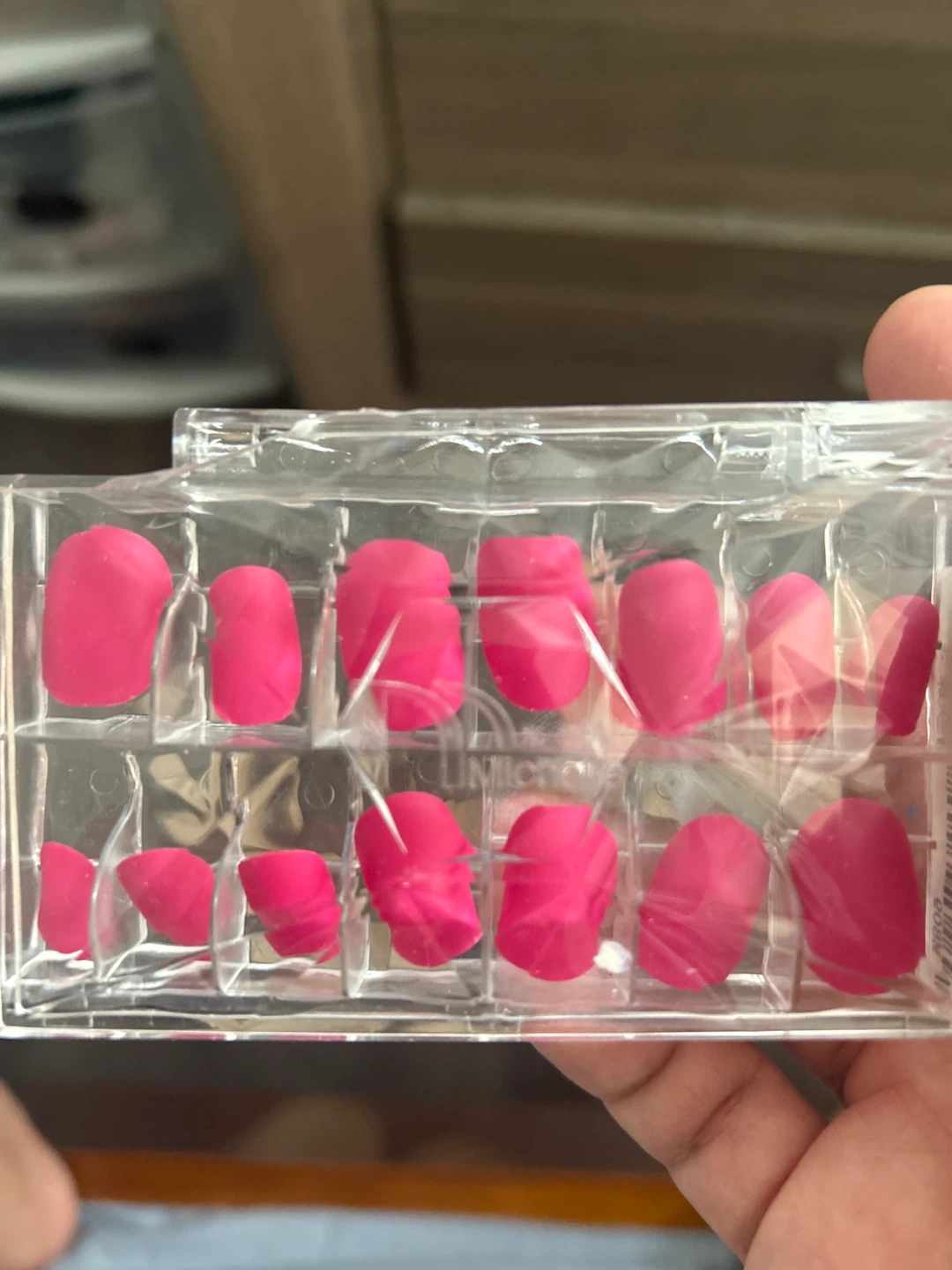 Micro Pop Hot Pink Press On Nails