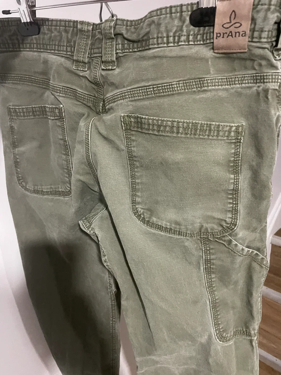 Prana 32WX30L Olive Green Pants image indicator(3)