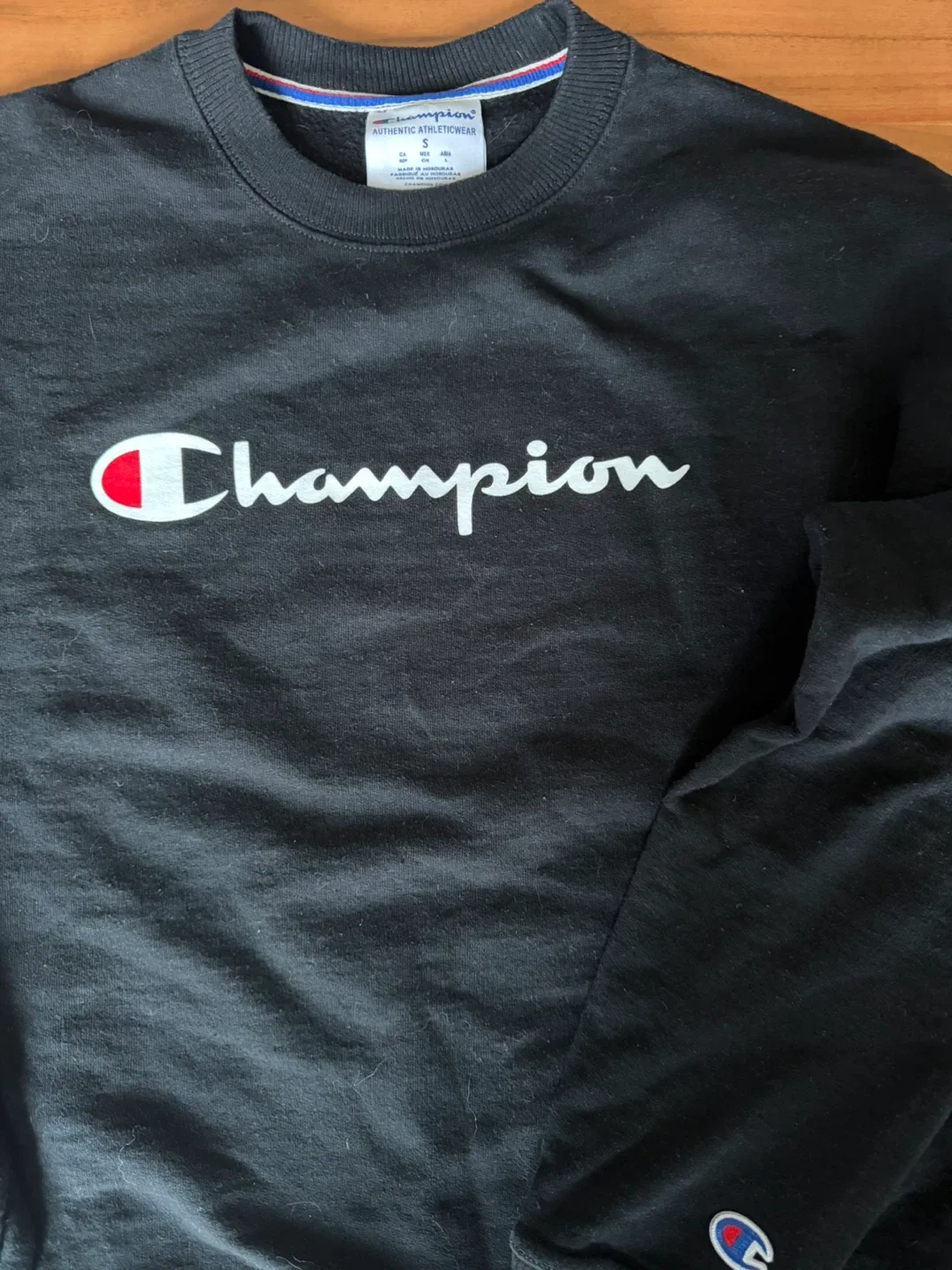 Champion Authentic Athleticwear Black Sweatshirt - Size S image indicator(2)