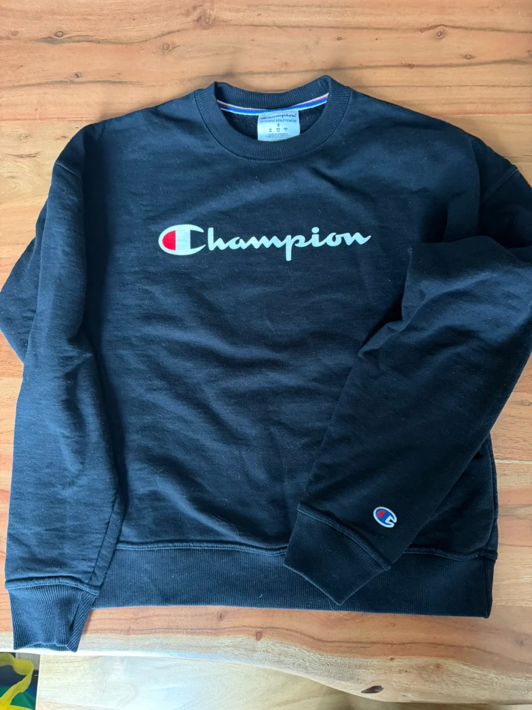 Champion Authentic Athleticwear Black Sweatshirt - Size S