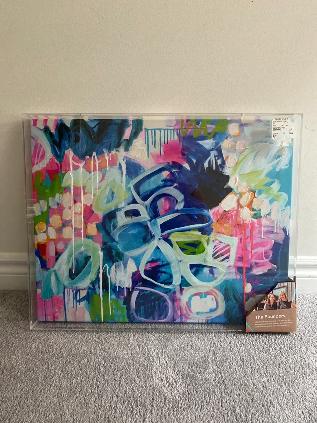 HomeSense Abstract Acrylic Wall Art thumbnail