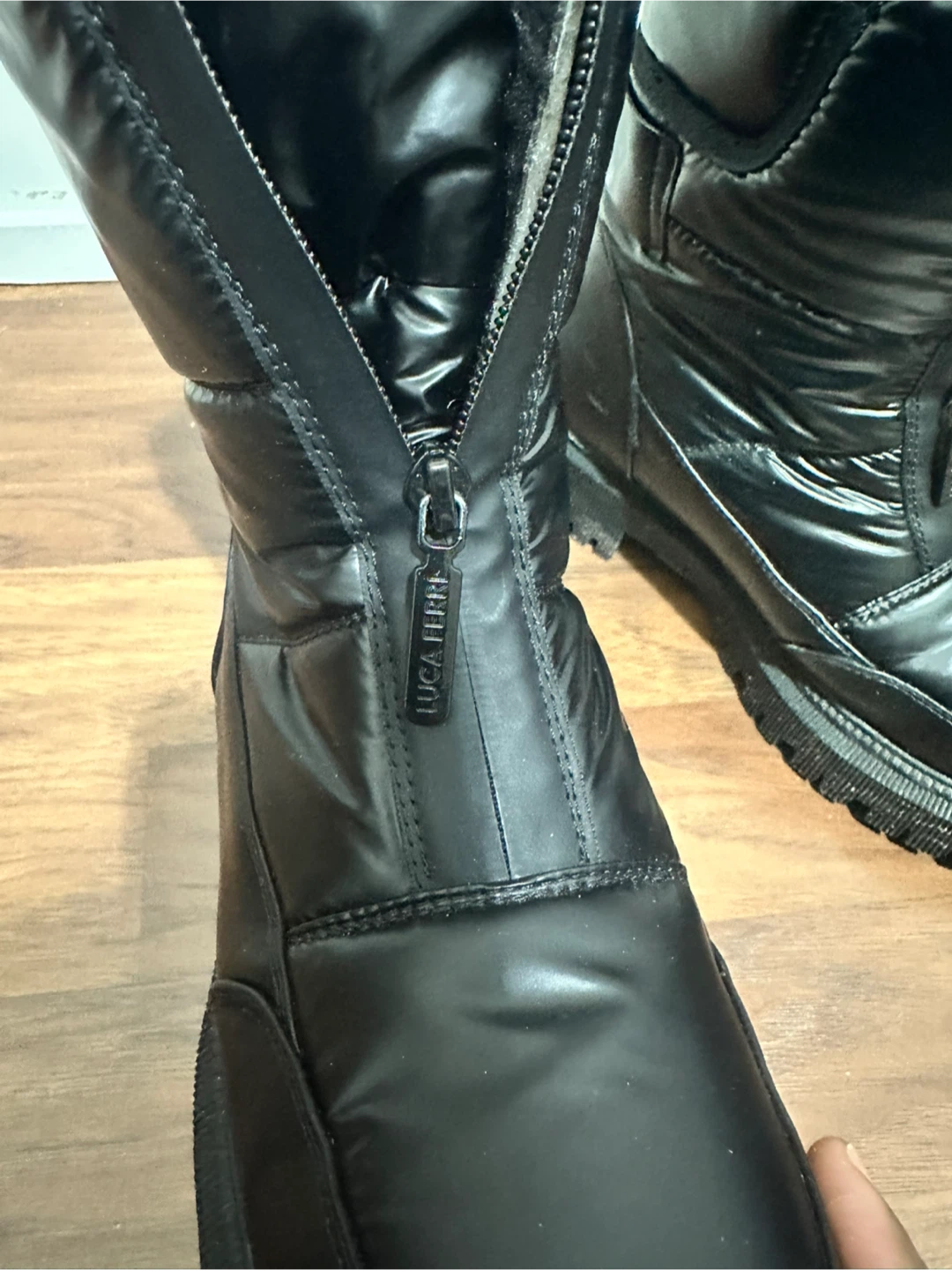 Luca Ferri Black Winter Boots - Size 8 - photo 2