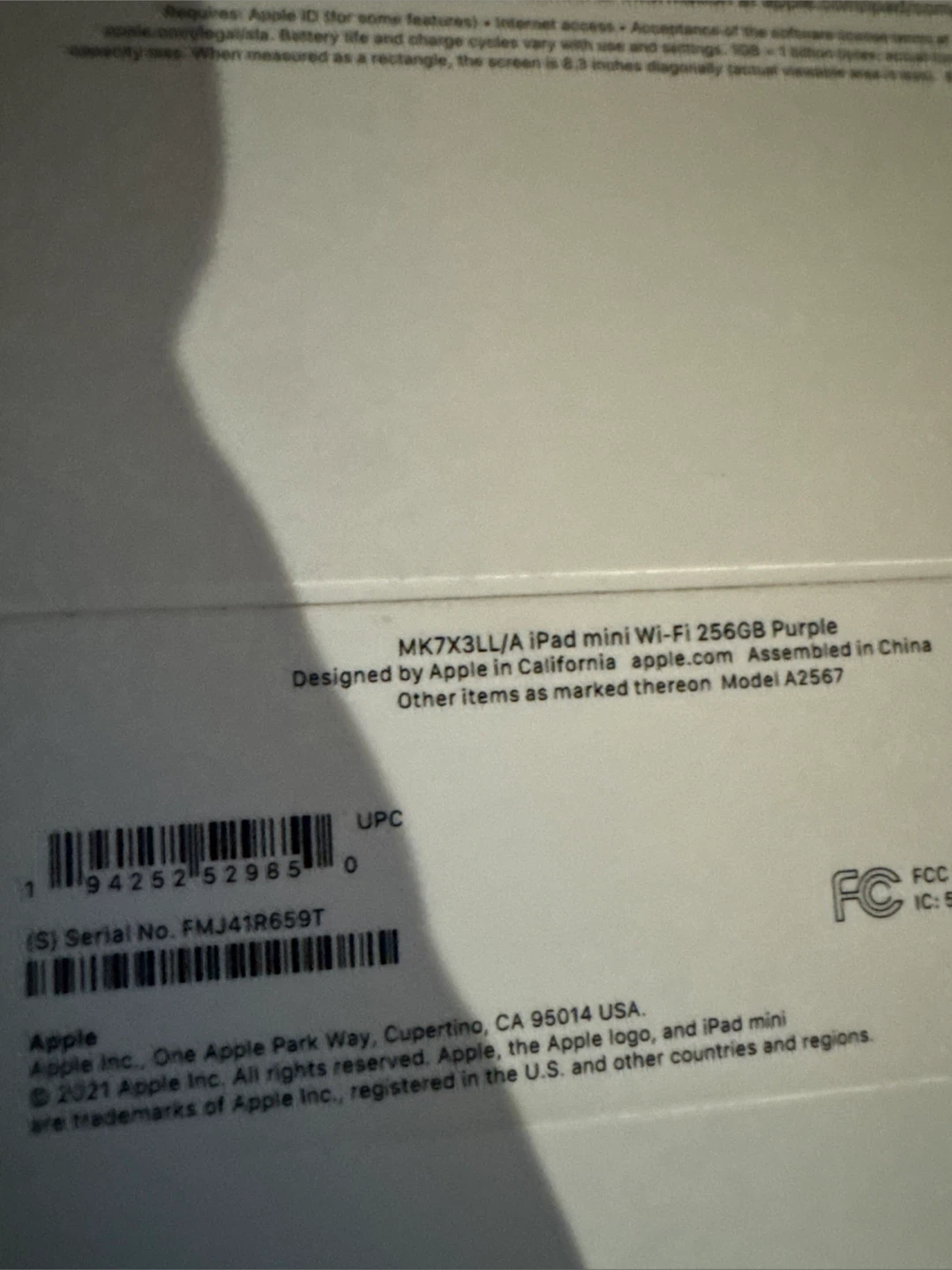 New Apple iPad mini Wi-Fi 256GB Purple - photo 5