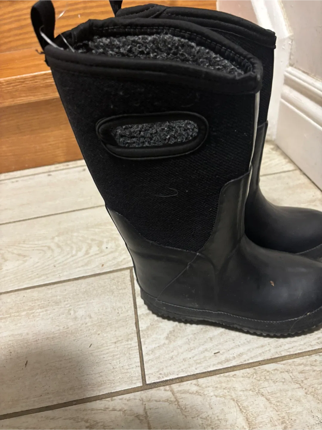 Bogs Black Rain Boots - Size 12