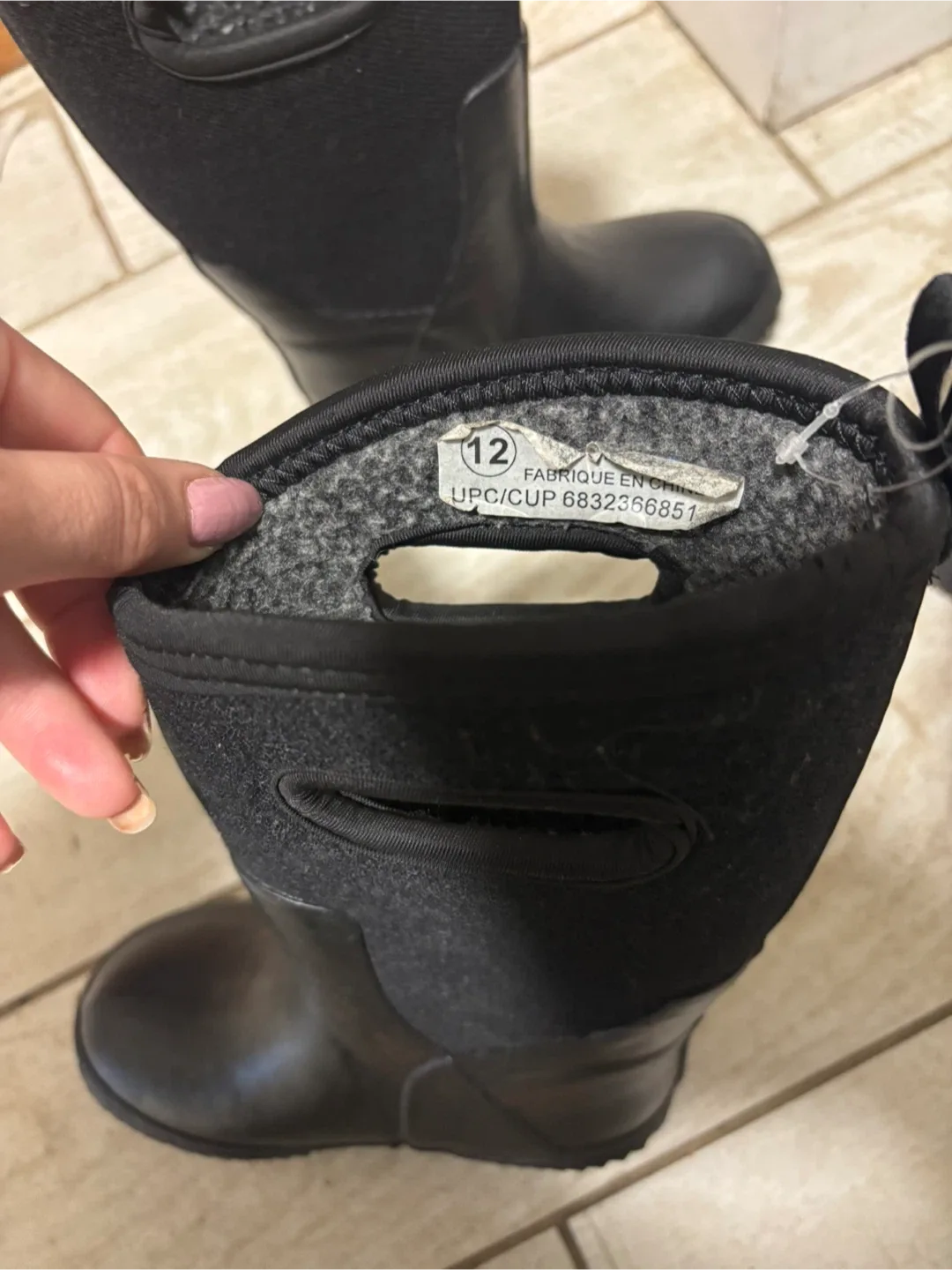 Bogs Black Rain Boots - Size 12 image indicator(3)