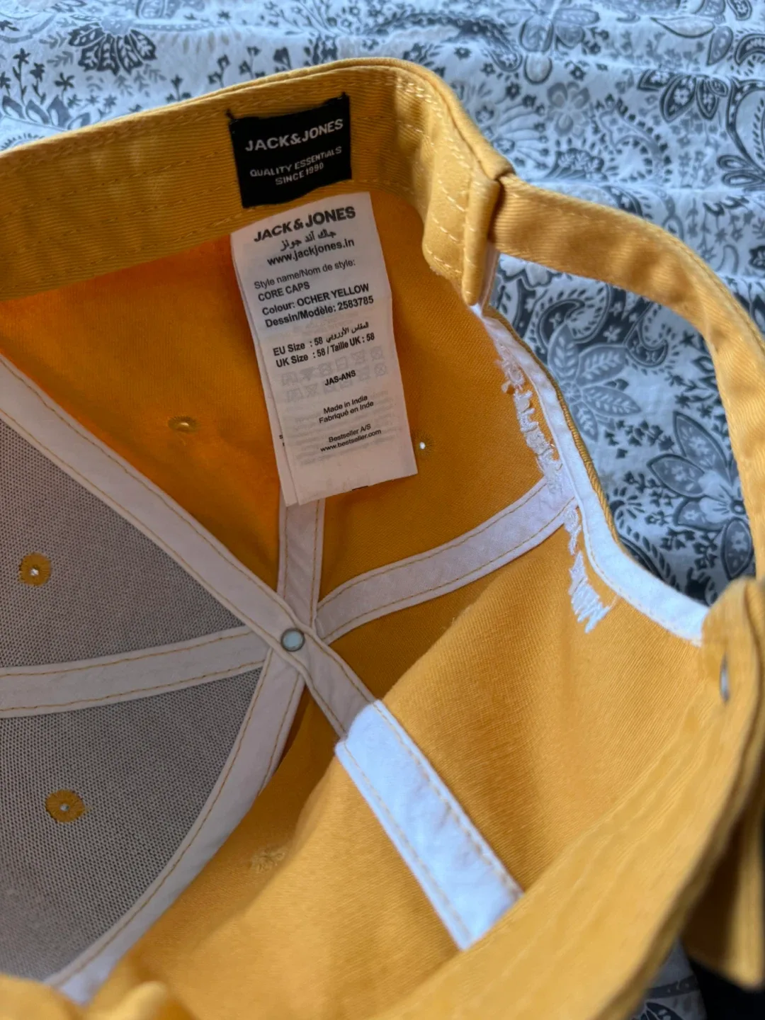 Jack & Jones Cap - Ochre Yellow, Size 59 image indicator(2)