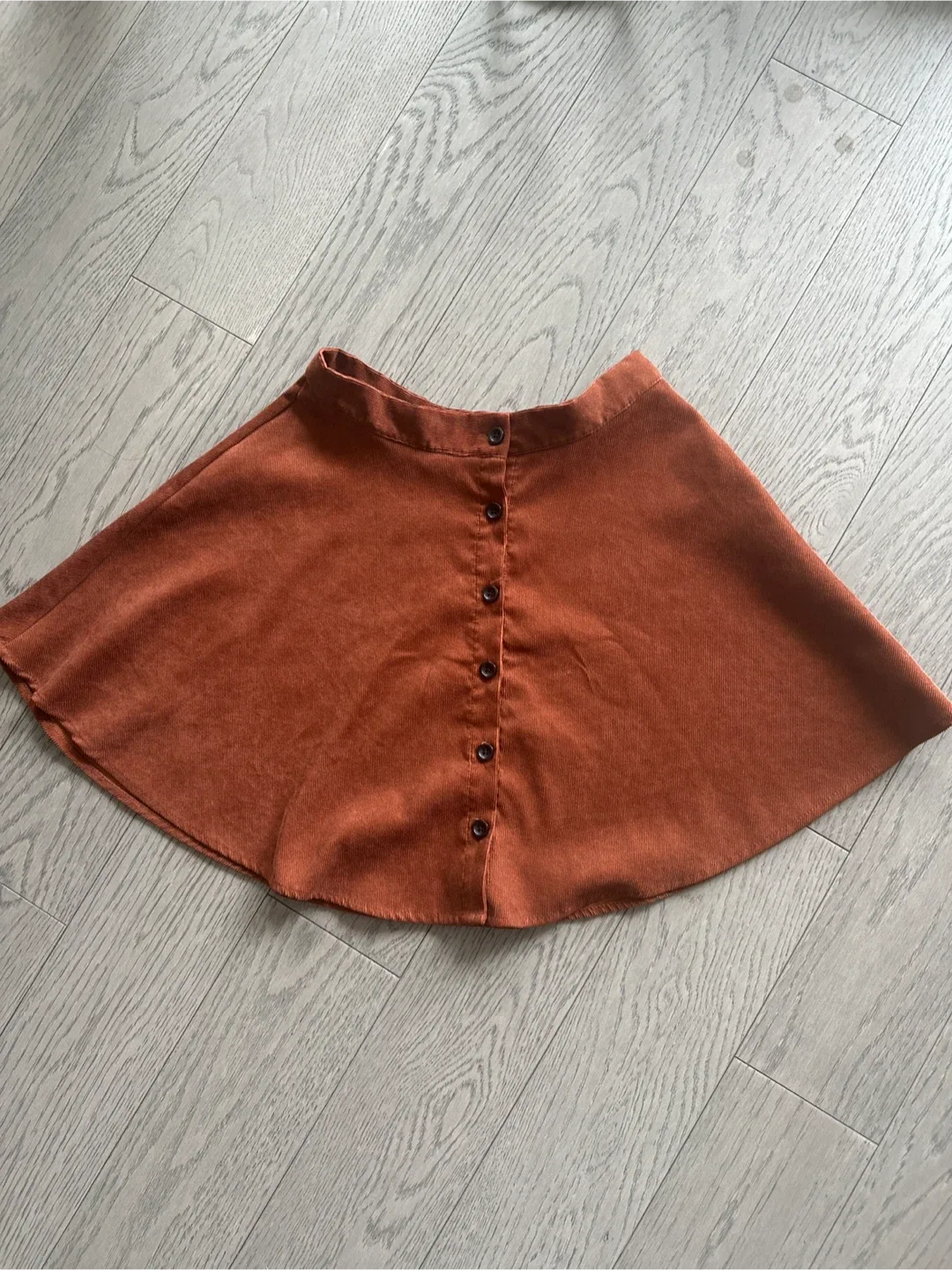 Corduroy Skirt - Rust Colour