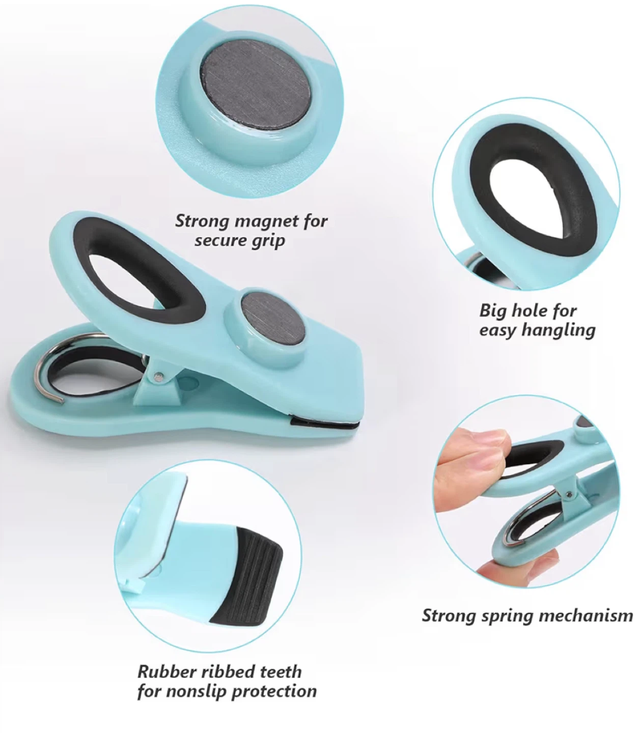 Set of 3 Magnetic Clips - photo 2