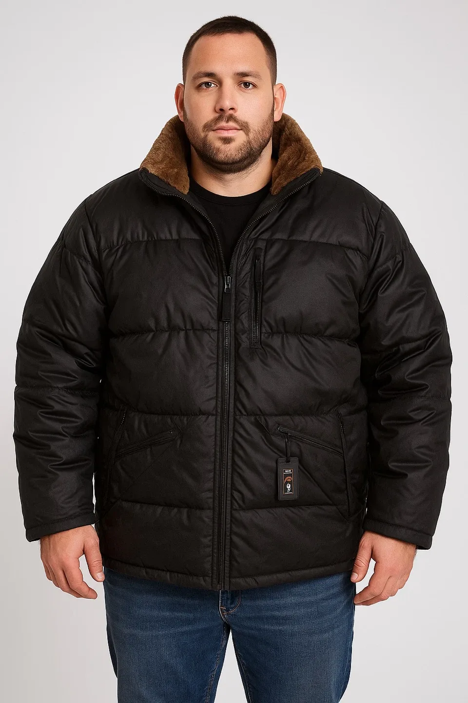 S13 NYC Black Puffer Jacket- Men’s XL