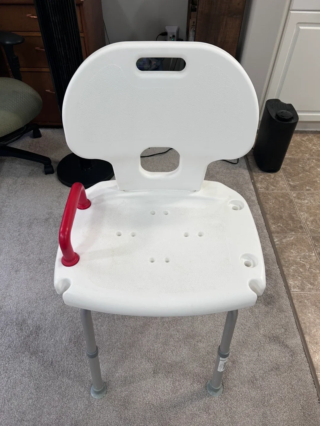 Adjustable Bath/Shower Chair with Backrest