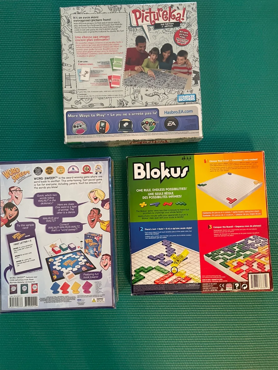 NEW!!!! Pictureka!, Word Sweep!, Blokus Board Games image indicator(2)