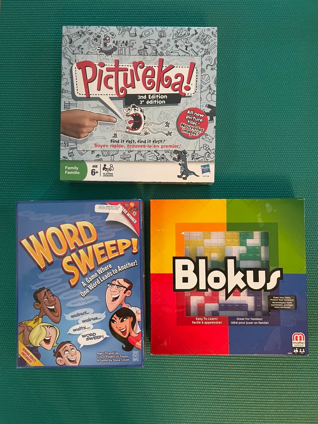 NEW!!!! Pictureka!, Word Sweep!, Blokus Board Games
