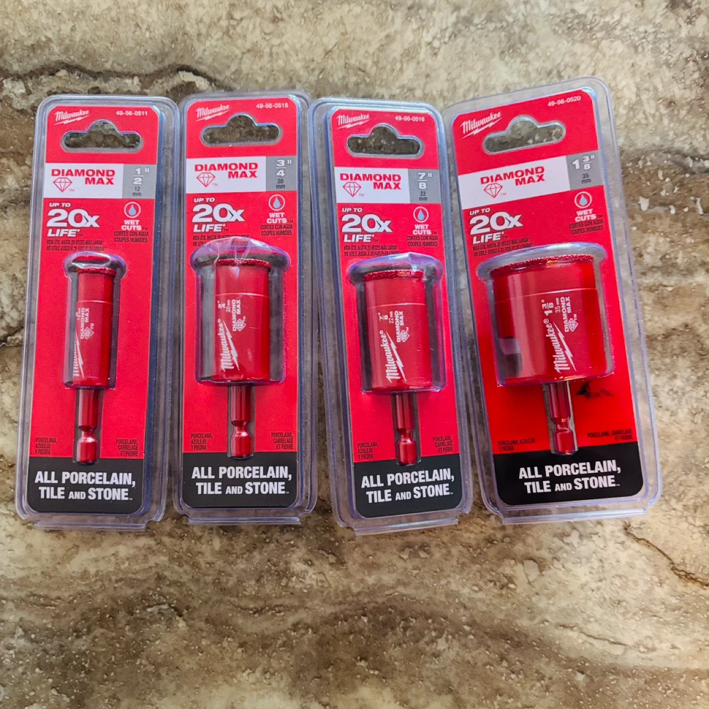 *New* $212+ 4x Milwaukee Diamond Max Hole Saw Set