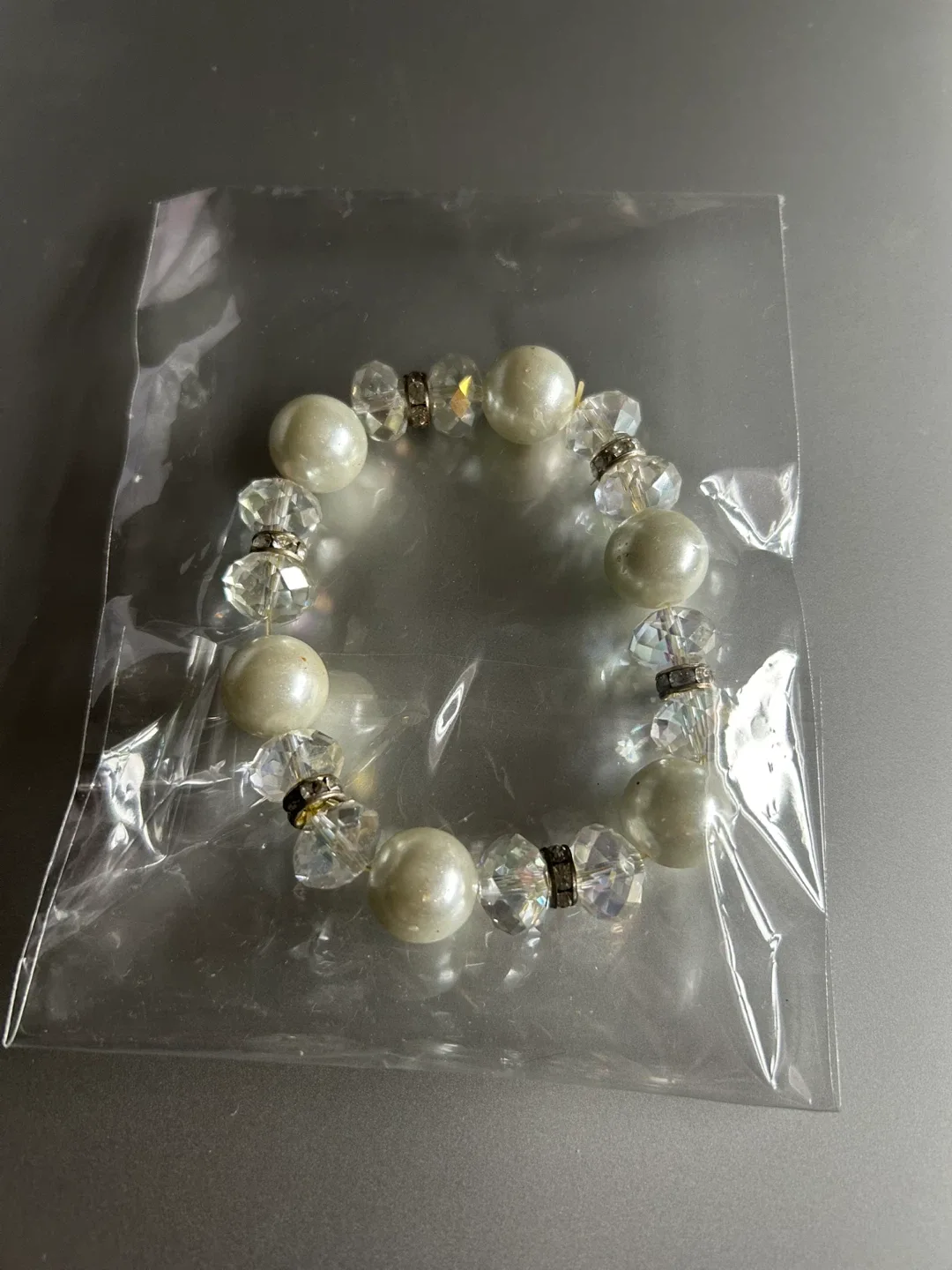 Pearl & Crystal Beaded Bracelet thumbnail