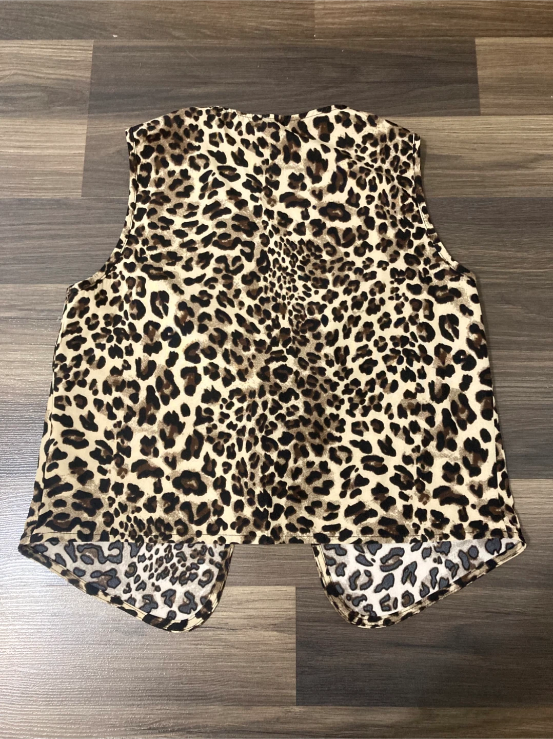 Leopard print tie up vest - photo 2