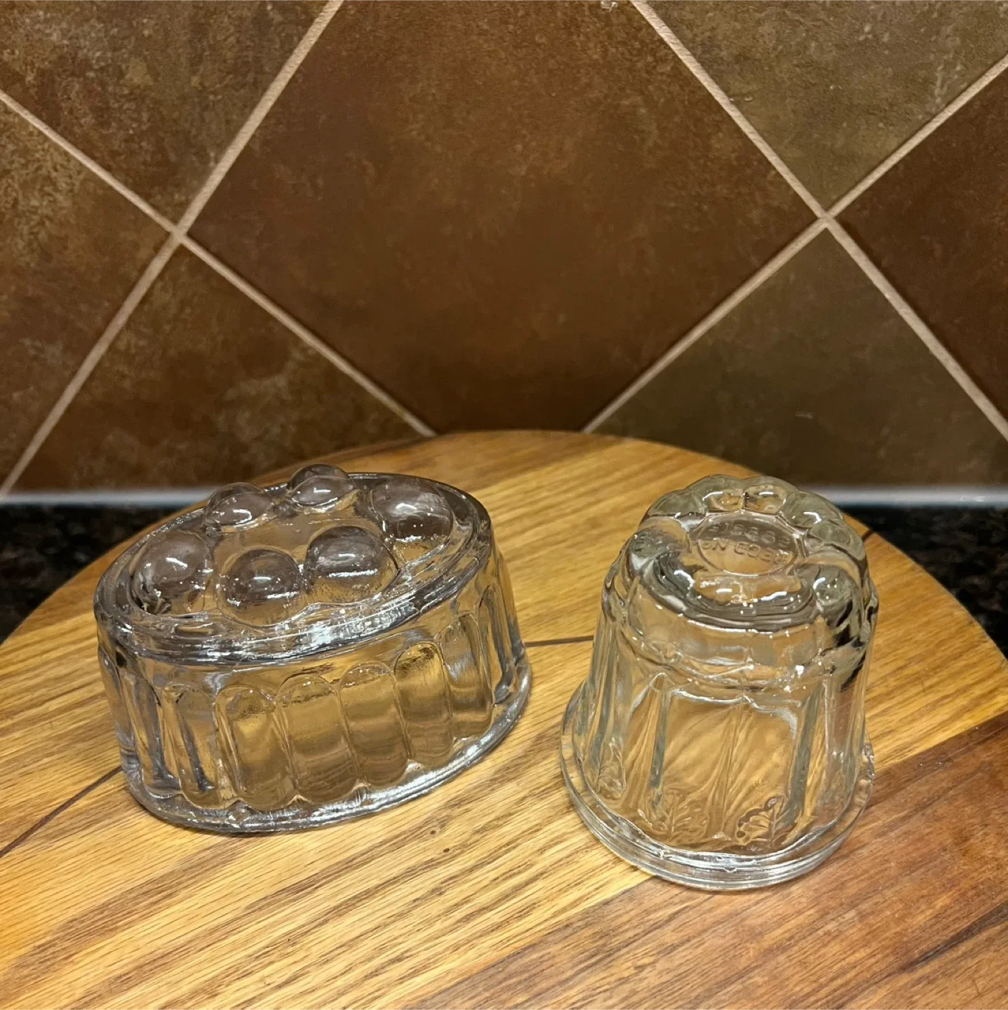 Vintage Glass Jelly/Pudding Molds