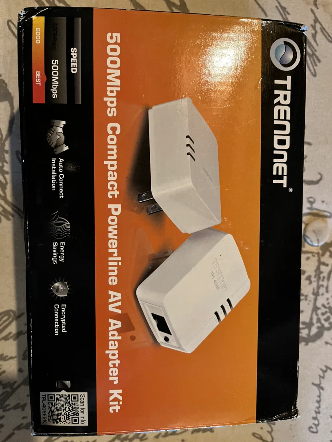 TRENDnet 500Mbps Compact Powerline AV Adapter Kit thumbnail