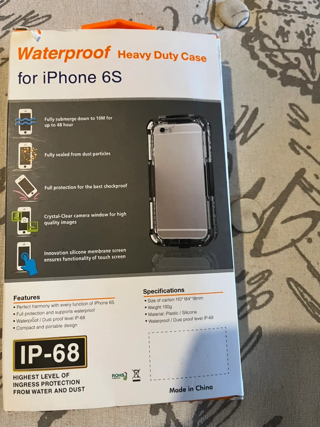 New iThrough Waterproof Case for iPhone 6S image indicator(2)