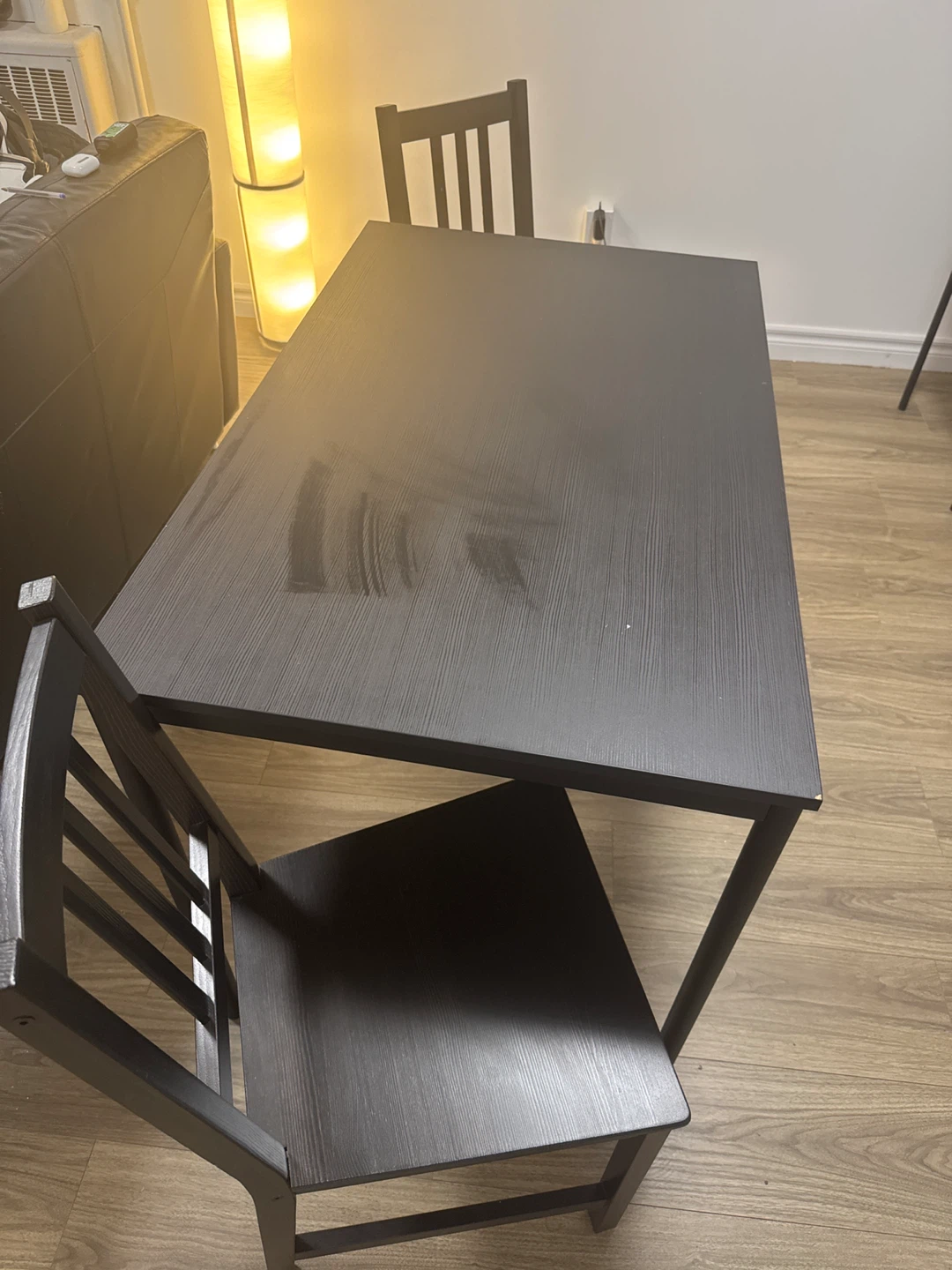 IKEA Black Dining Table & Chairs - photo 3