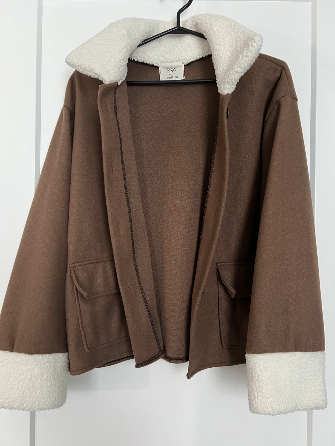 Brown Fleece Trimmed Jacket - photo 2