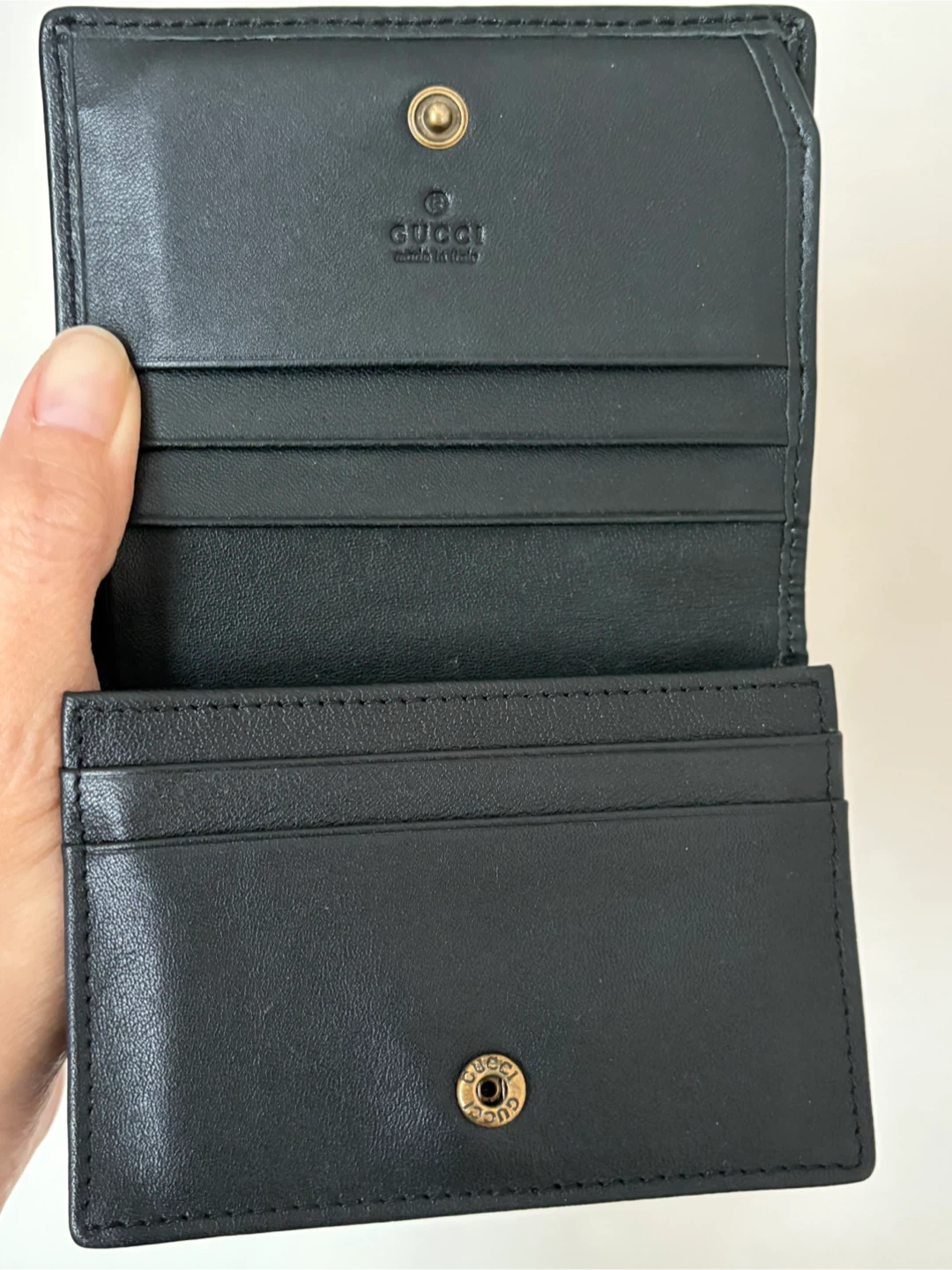 Gucci Marmont Leather Card Case Wallet - Black - photo 5