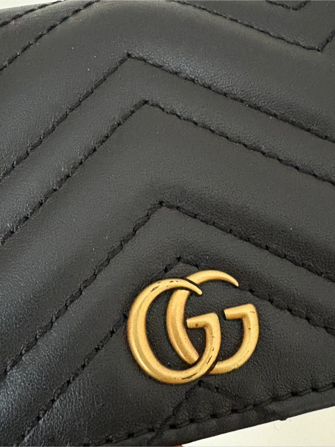 Gucci Marmont Leather Card Case Wallet - Black - photo 4