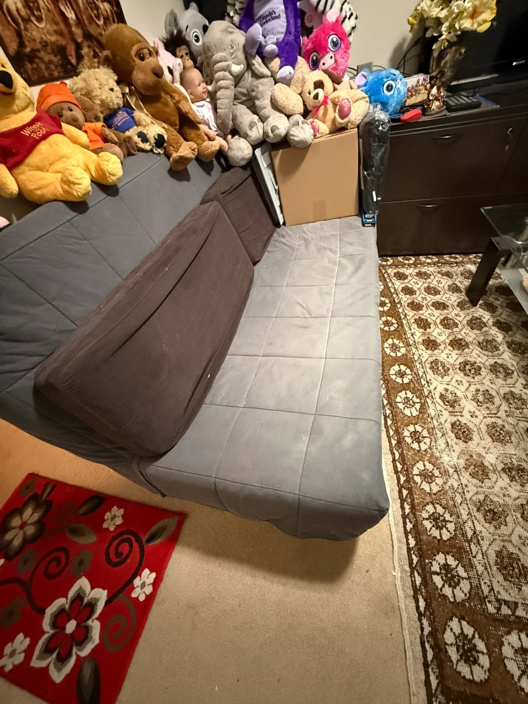 Sofa bed Grey Futon - Great Condition! - photo 2