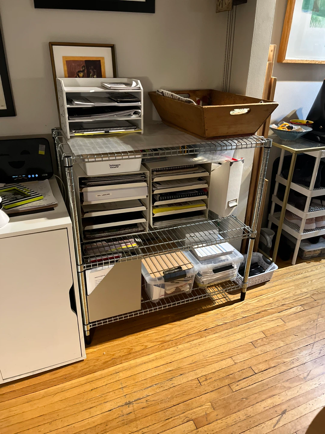 Metal Wire Shelving Unit