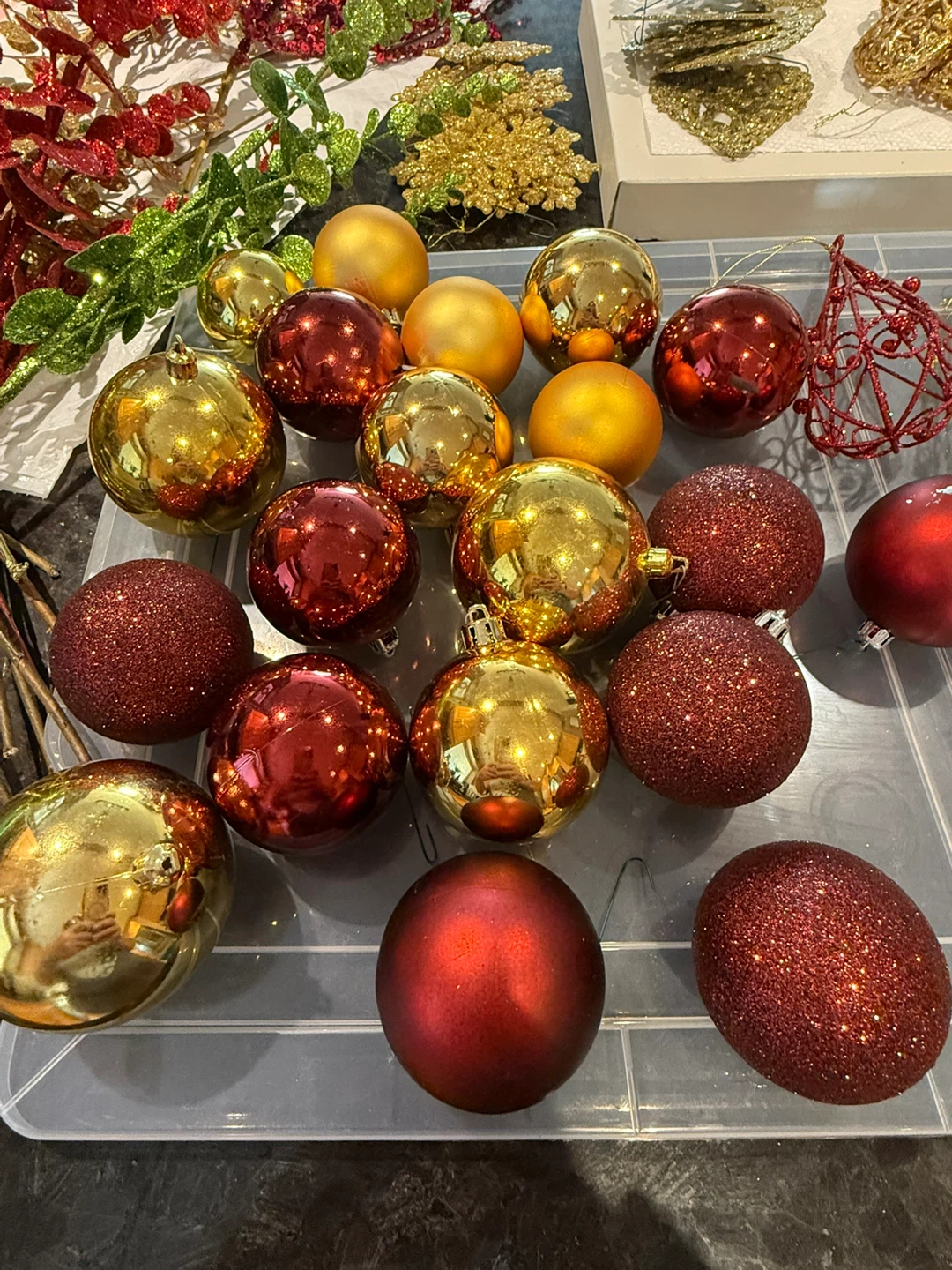 Christmas Ornament Bundle - Red & Gold - photo 2