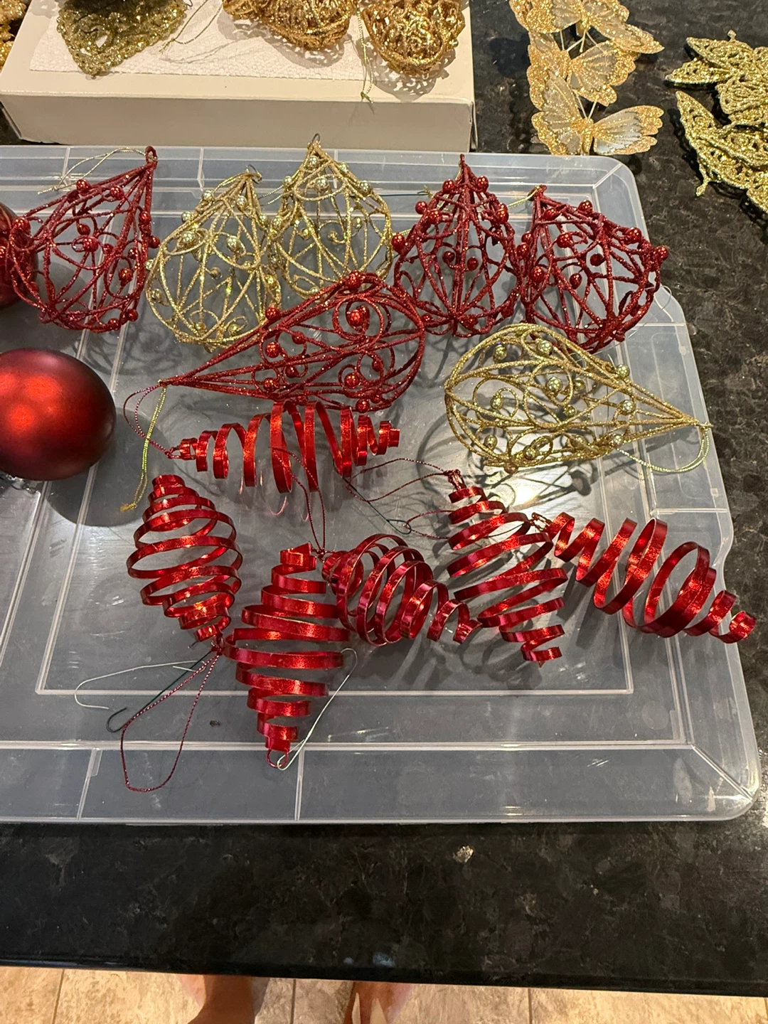 Christmas Ornament Bundle - Red & Gold - photo 3