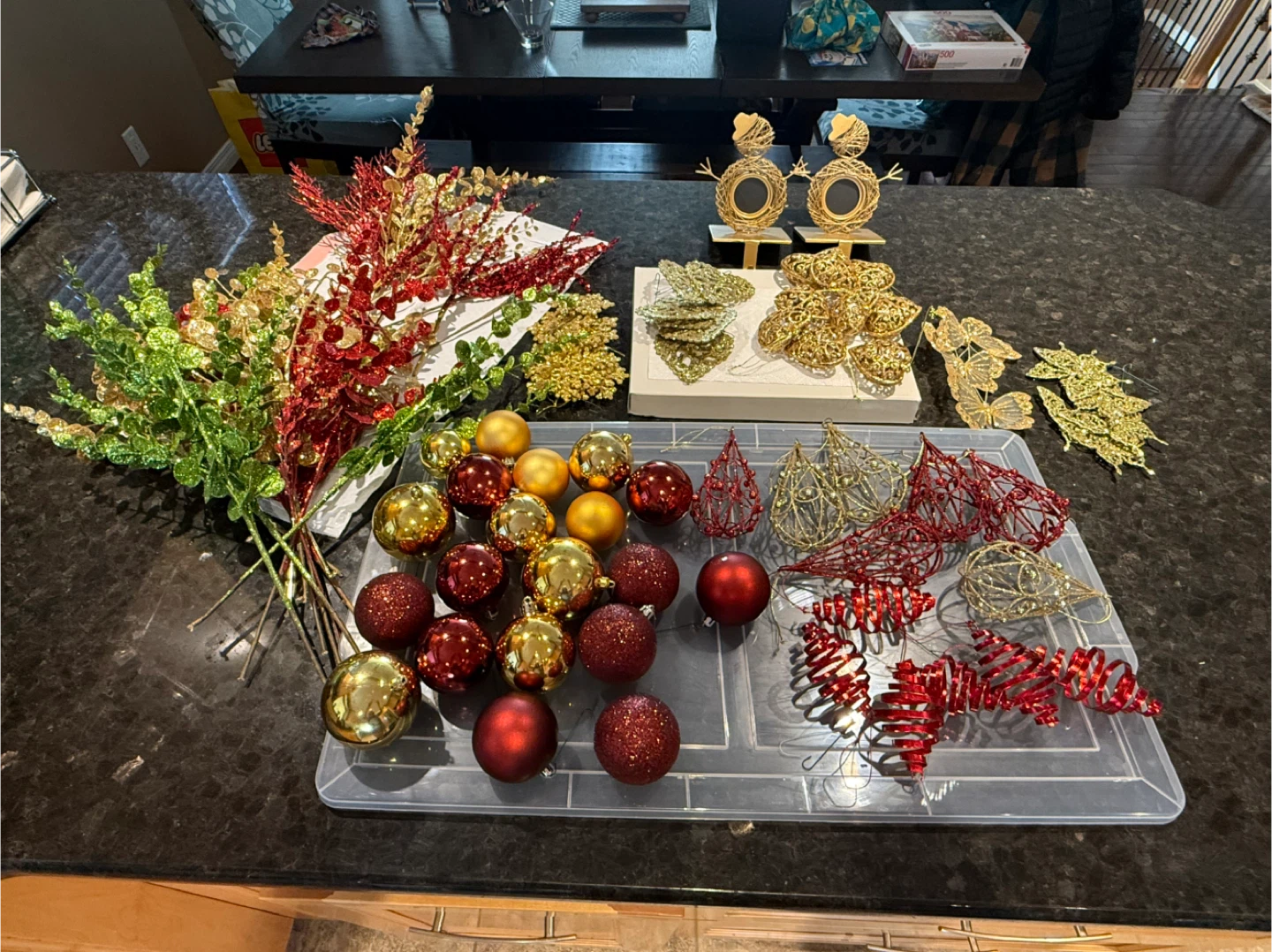 Christmas Ornament Bundle - Red & Gold