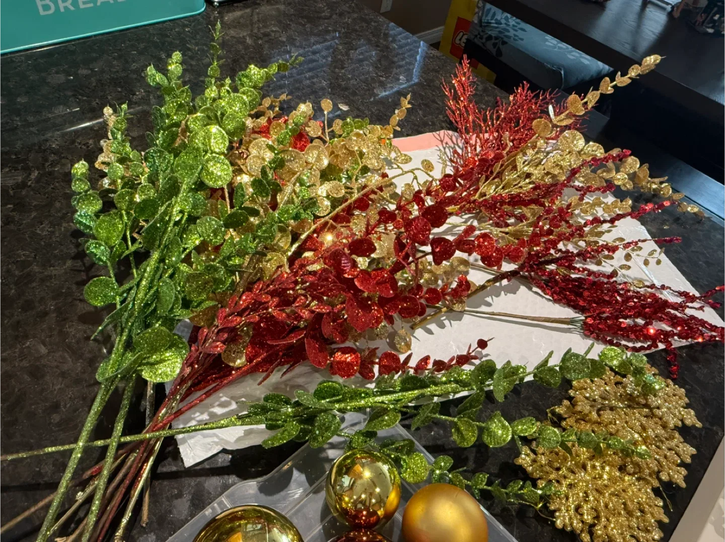 Christmas Ornament Bundle - Red & Gold image indicator(6)